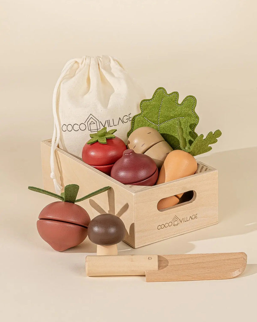 Coco Village | Wooden Vegetables Playset