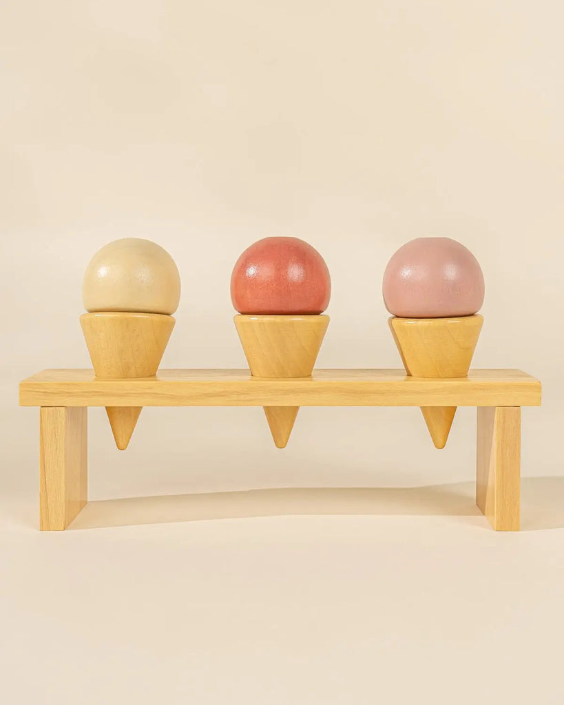 Coco Village | Wooden Ice Cream & Stand Playset