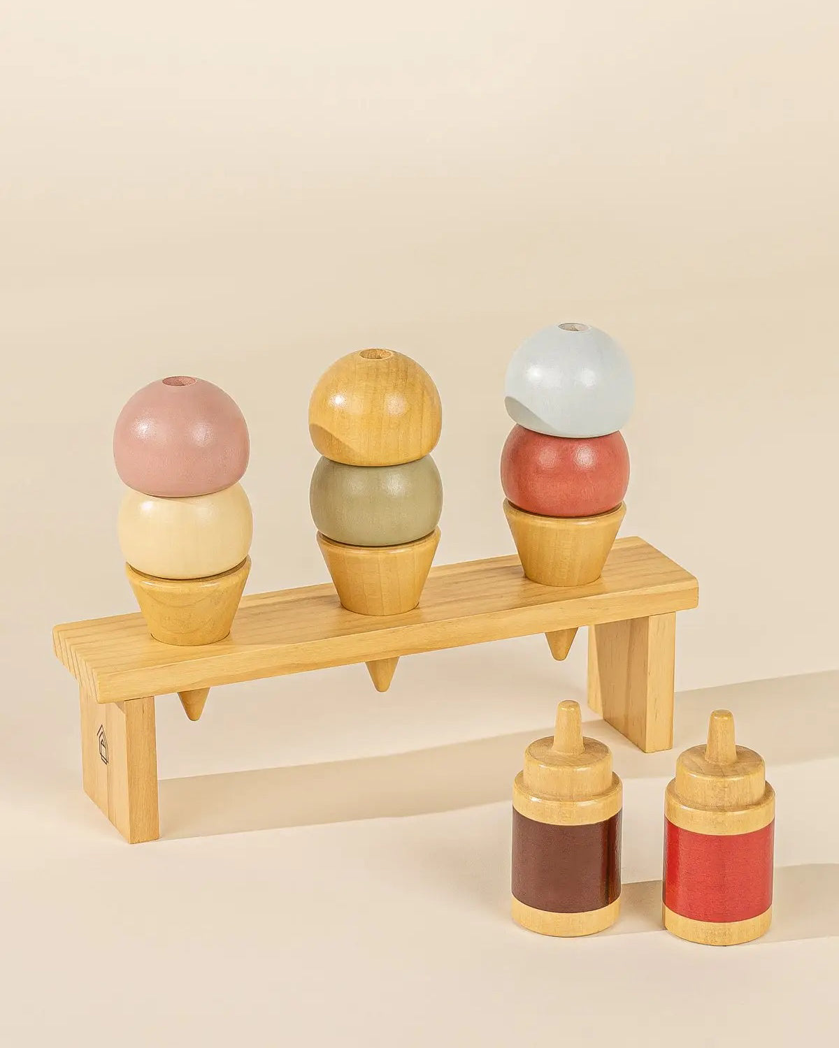Coco Village | Wooden Ice Cream & Stand Playset