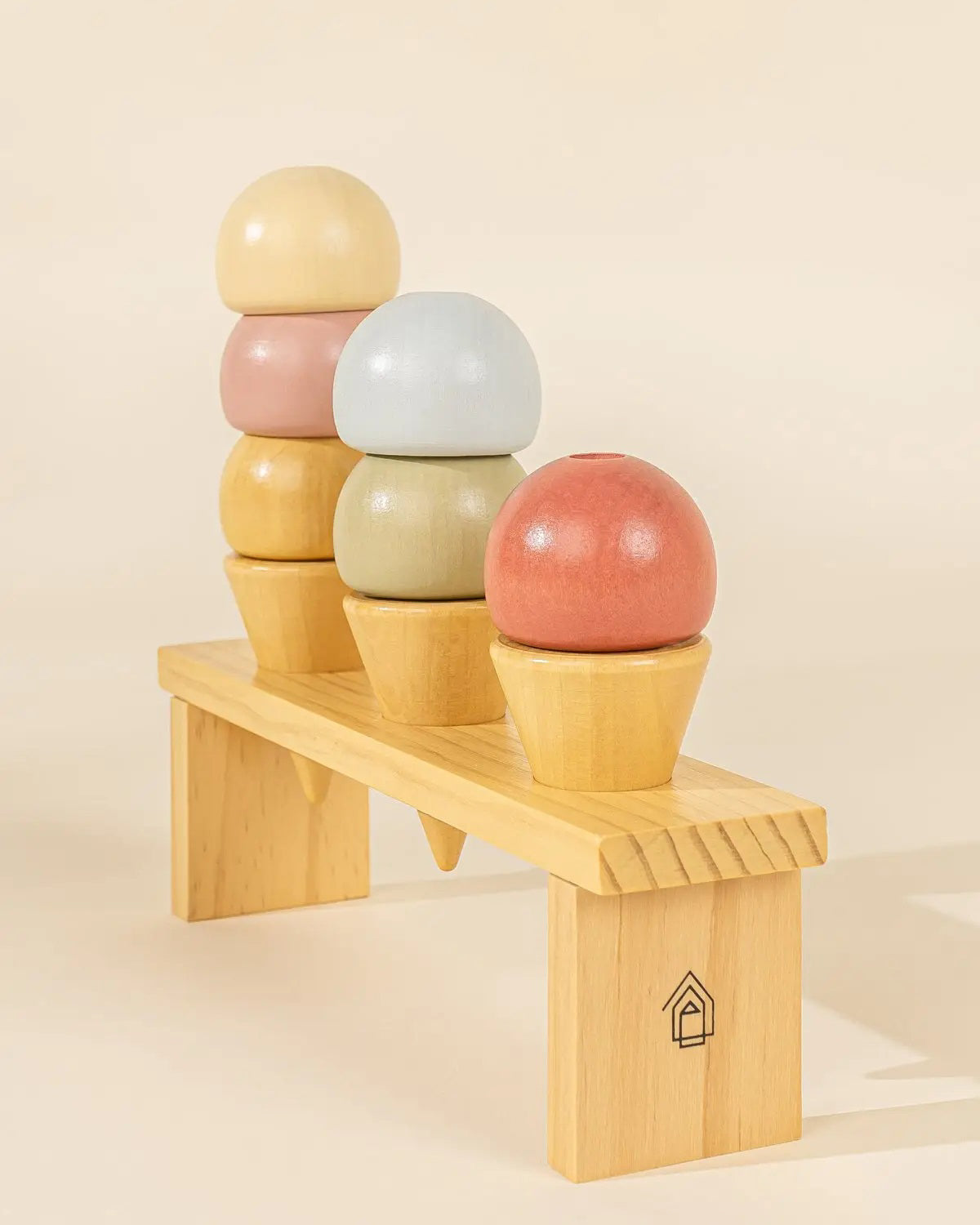 Coco Village | Wooden Ice Cream & Stand Playset