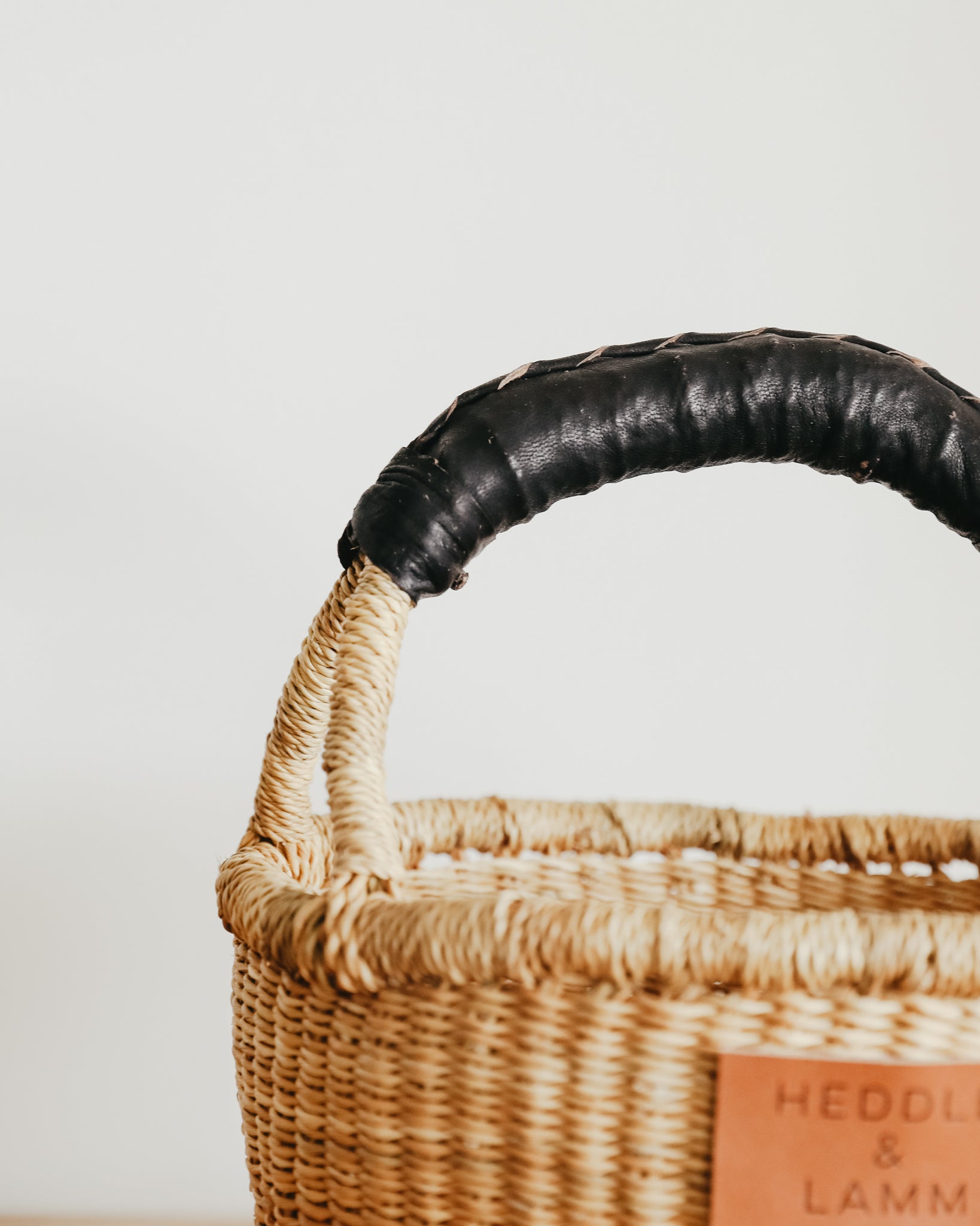 Small Bolga Basket - Black Handle