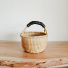 Small Bolga Basket - Black Handle