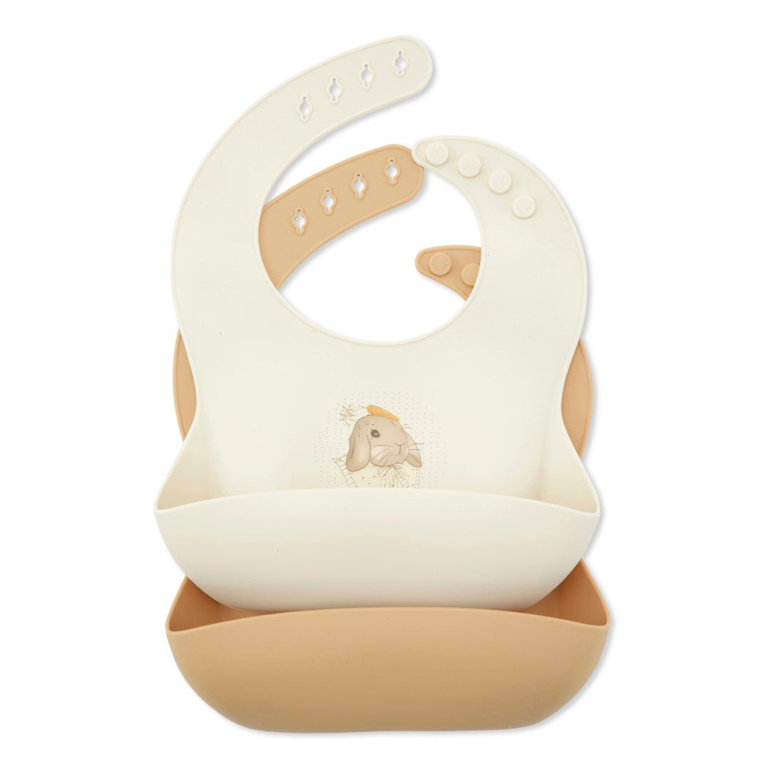 Silicone Bib (2 pack) - Bunny