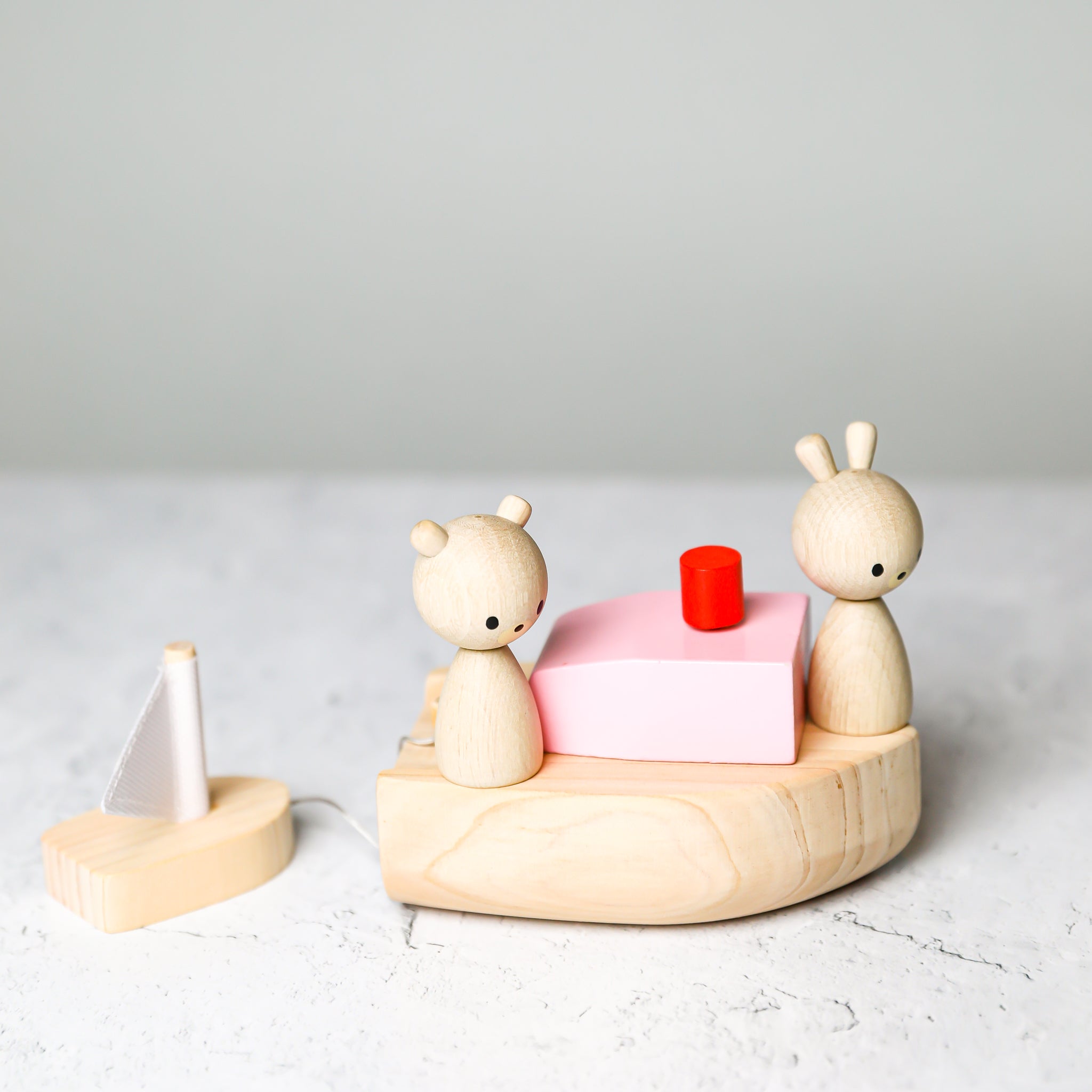 Wooden Wind-up Bath Boat by Kiko+ & gg*