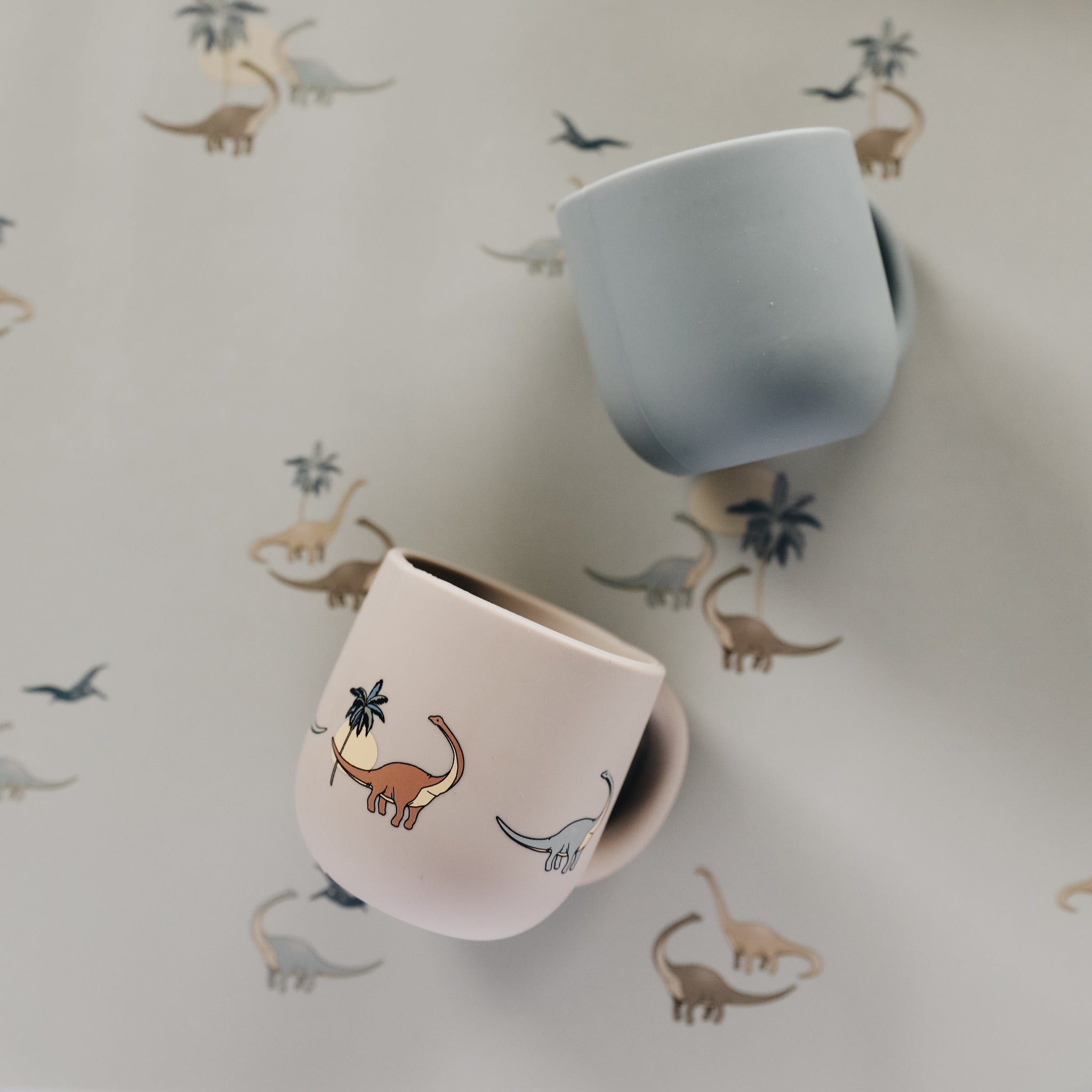 Silicone Cup Set (2 pack) - Dino