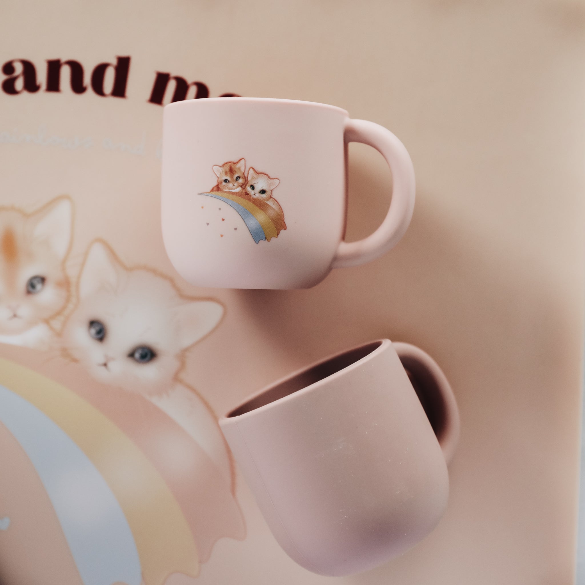Silicone Cup Set (2 pack) - Kitty