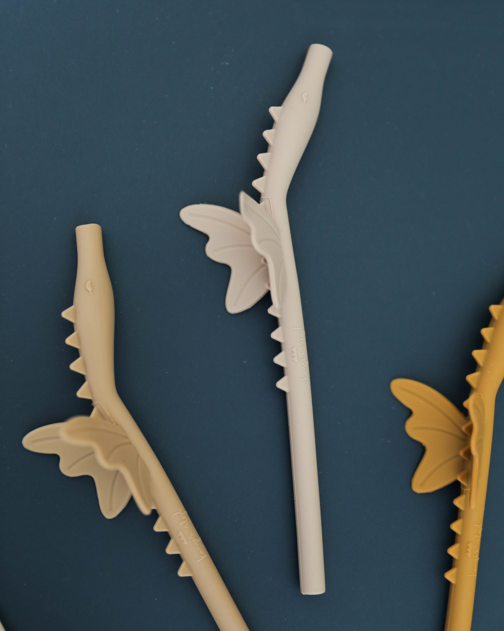 Silicone Dragon Straws (4 pack) - Blush