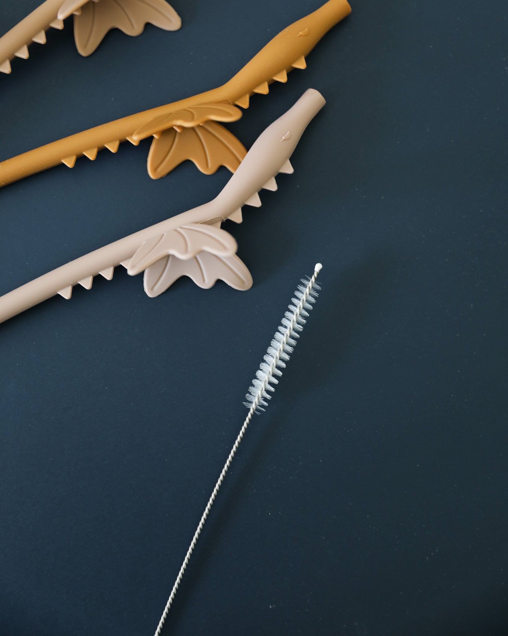 Silicone Dragon Straws (4 pack) - Blush