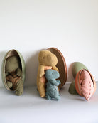 Maileg | Gantosaurus in Egg, Medium - Dark Ocher