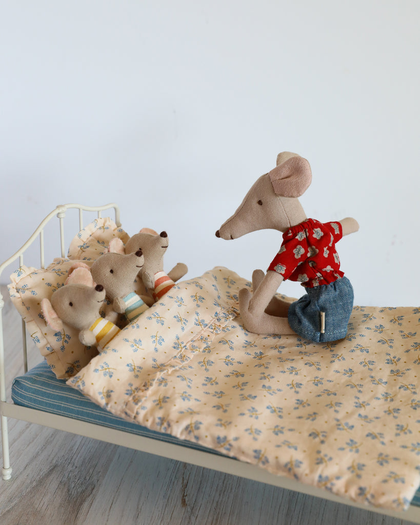 Maileg | Miniature Bed, Mini - Blue