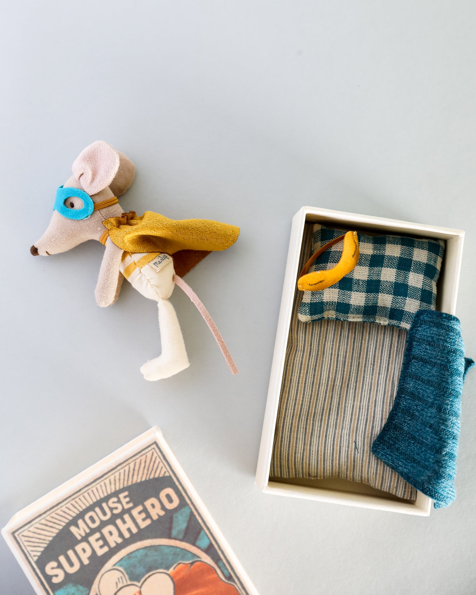 Maileg | Superhero Mouse - Little Brother in Box