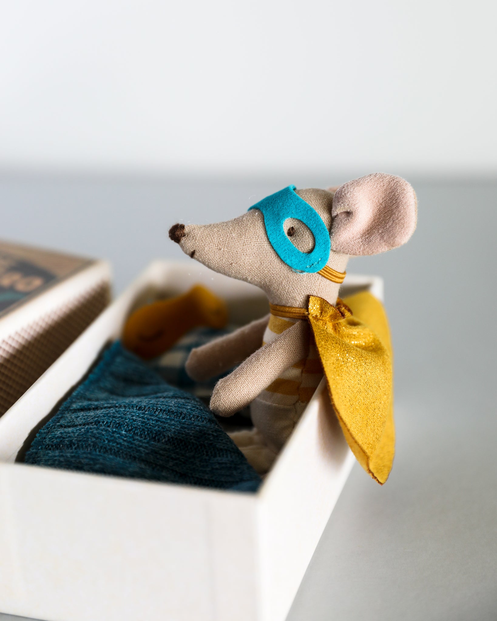 Maileg | Superhero Mouse - Little Brother in Box