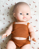 Minikane Doll Clothes | Baby Girl Doll Underwear Set (Brown)