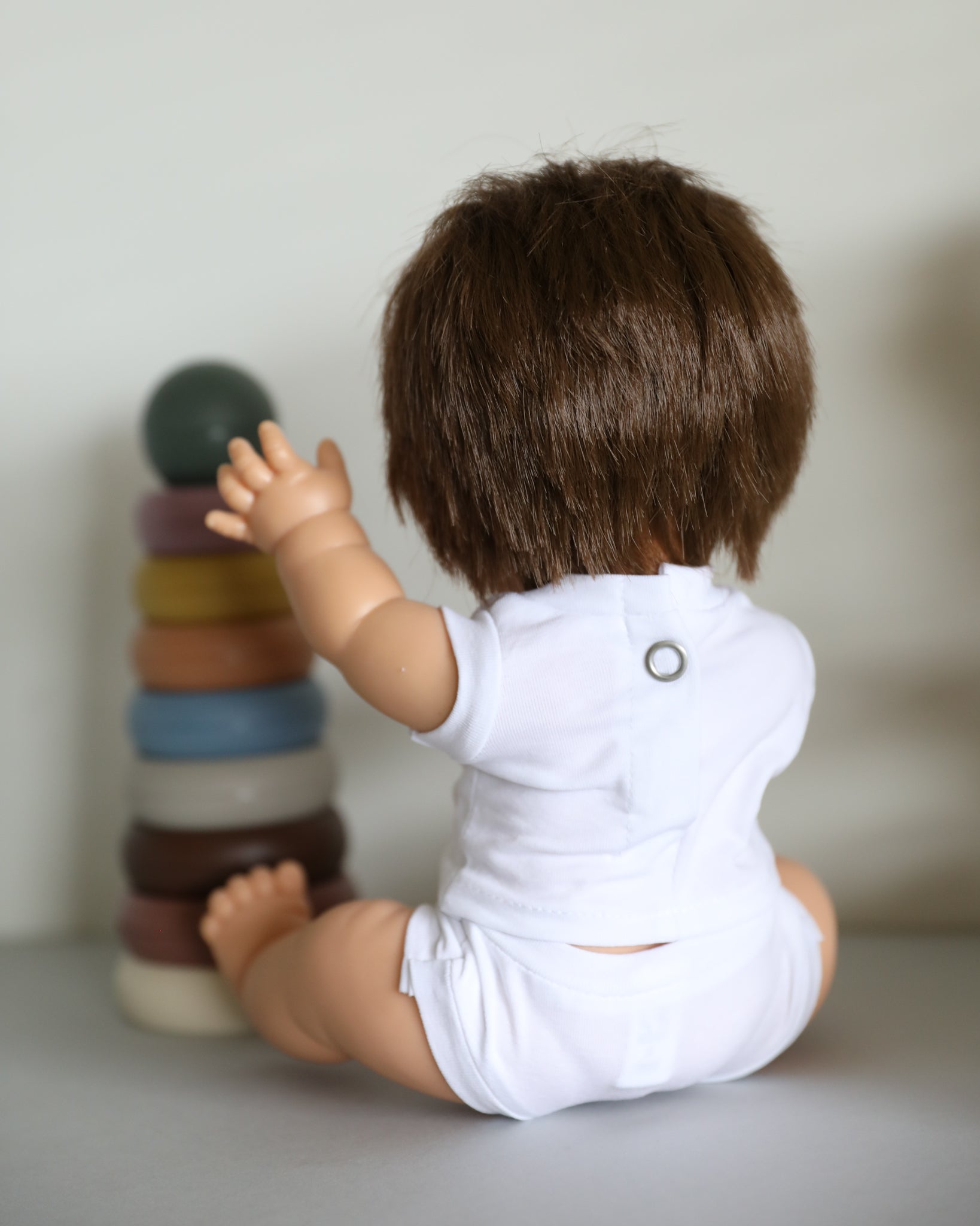Minikane Doll Clothes | White T-Shirt with Shorts