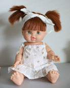Minikane Doll Clothes | White Summer Dress with Headband