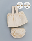 Minikane Doll Clothes | Baby Doll Bloomer and Tank Set (White)