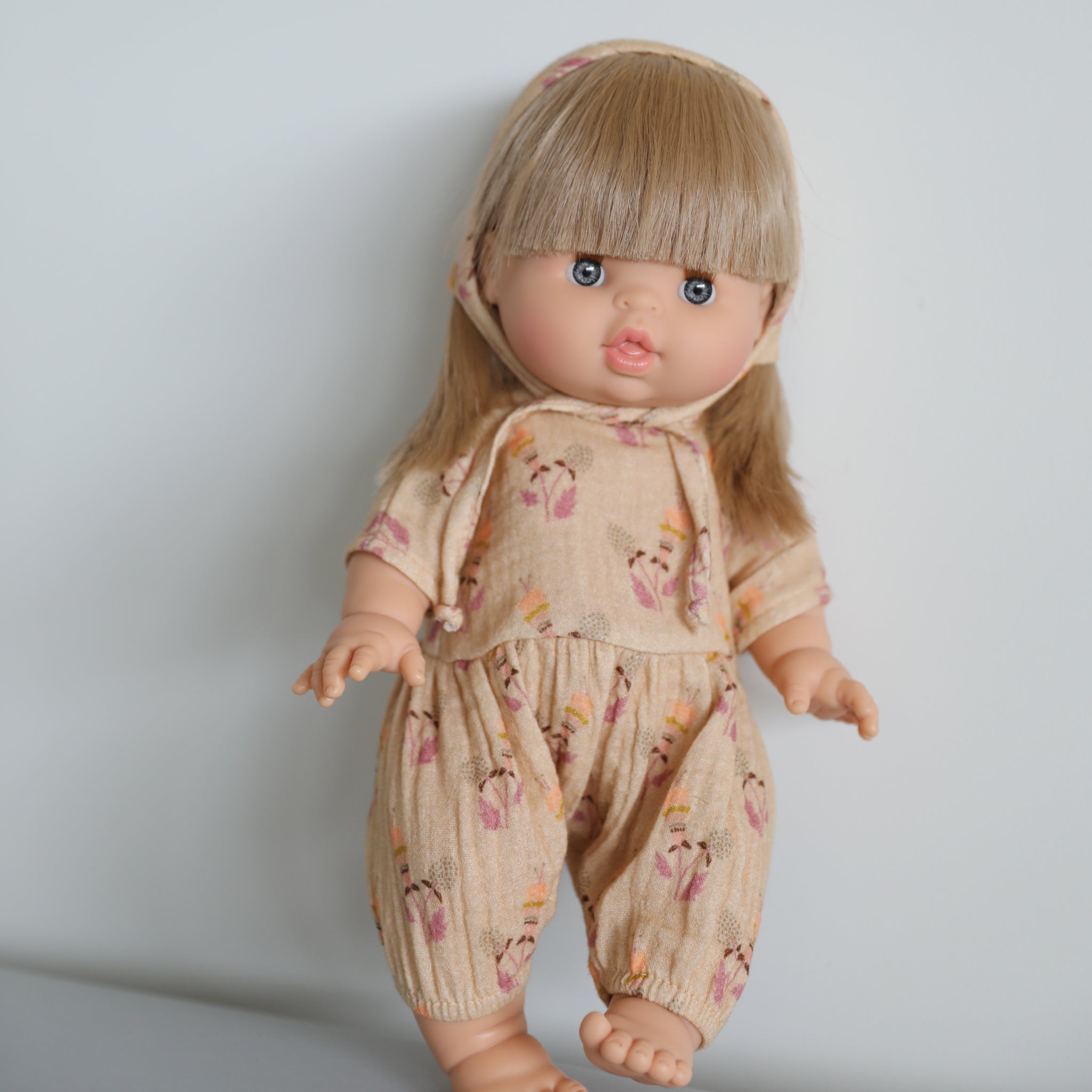 Minikane Doll Clothes - Flower Romper with Bonnet