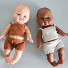 Minikane Doll Clothes - Baby Boy Doll Underwear Set (Brown)