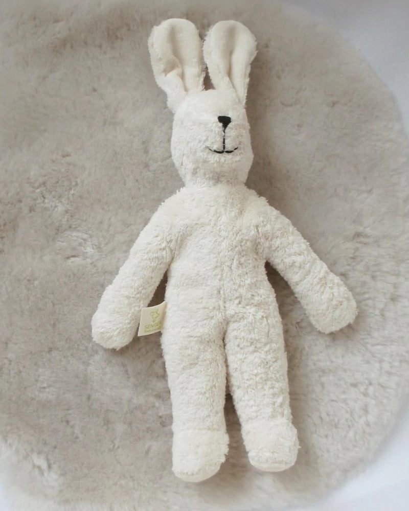 Senger white rabbit bunny featuring timeless design and certified natural materials