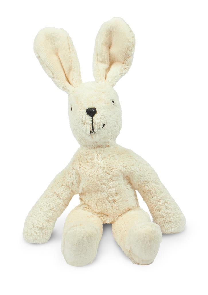 Sustainable white rabbit plush from Senger's premium German-made toy line