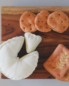 Sophisticated play food set with OEKO-TEX certified materials perfect for elegant pretend entertaining scenarios
