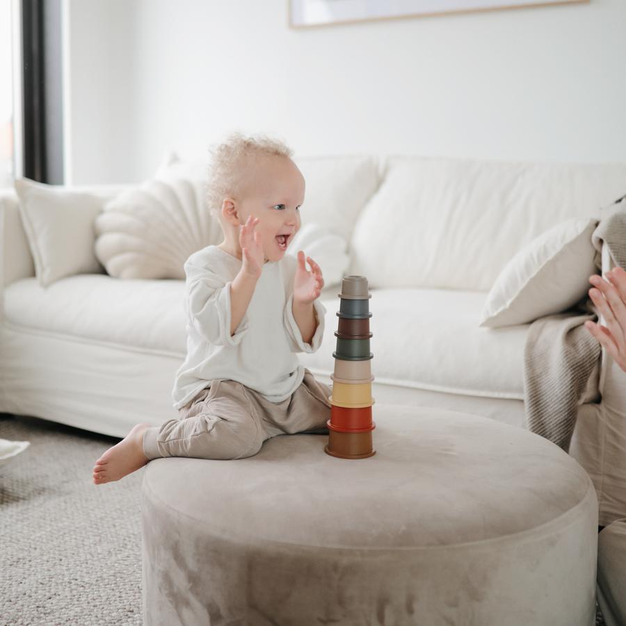 Mushie | Stacking Cups Baby Toy