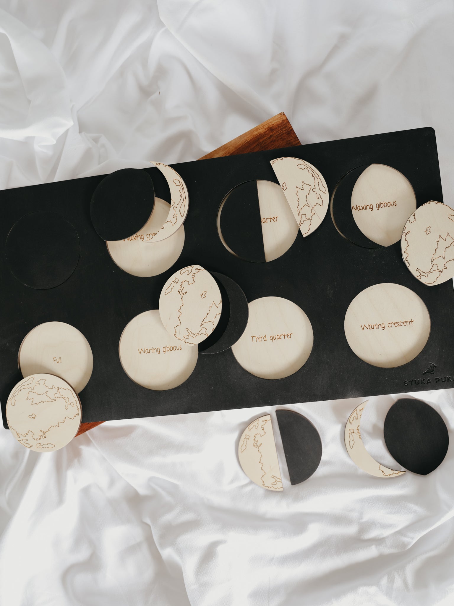 Moon Phase Wooden Puzzle