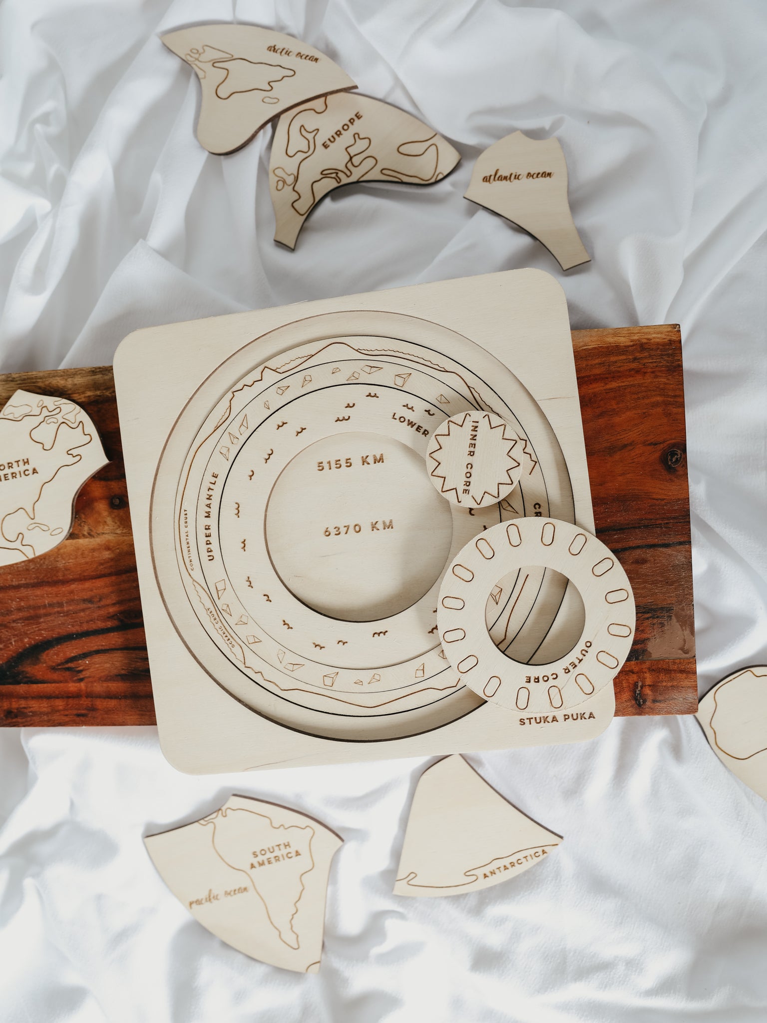 Planet Earth Wooden Puzzle