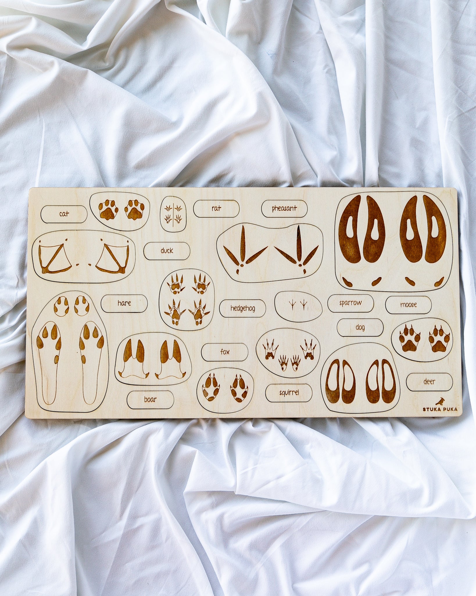 Animal Tracks Wooden Puzzle