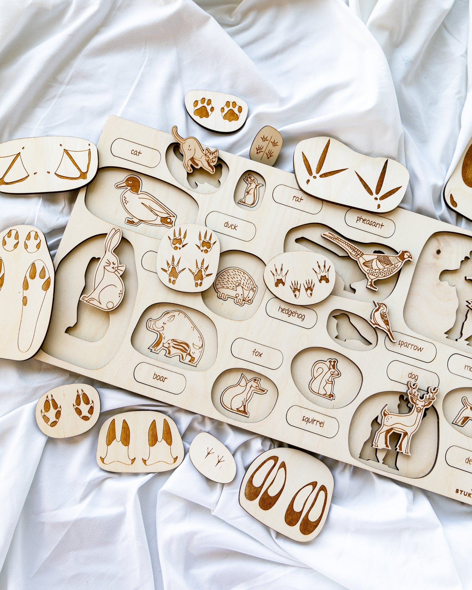 Animal Tracks Wooden Puzzle