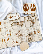 Animal Tracks Wooden Puzzle