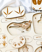 Animal Tracks Wooden Puzzle