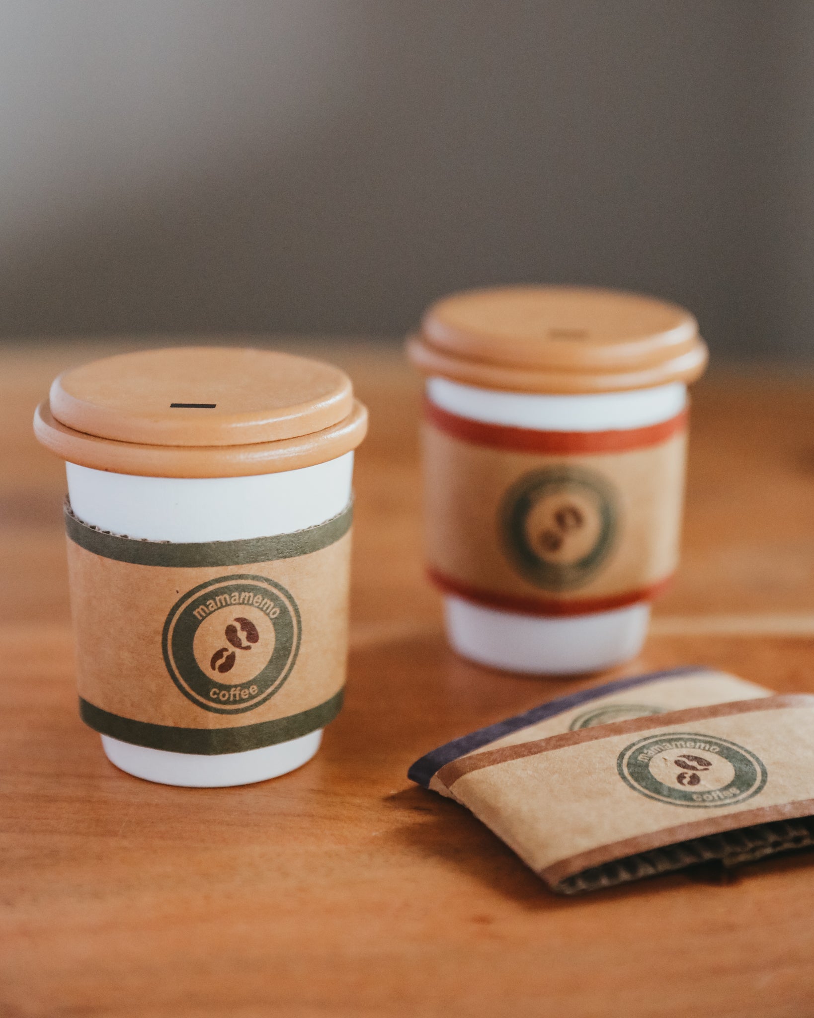 Wooden To-Go Coffee Playset
