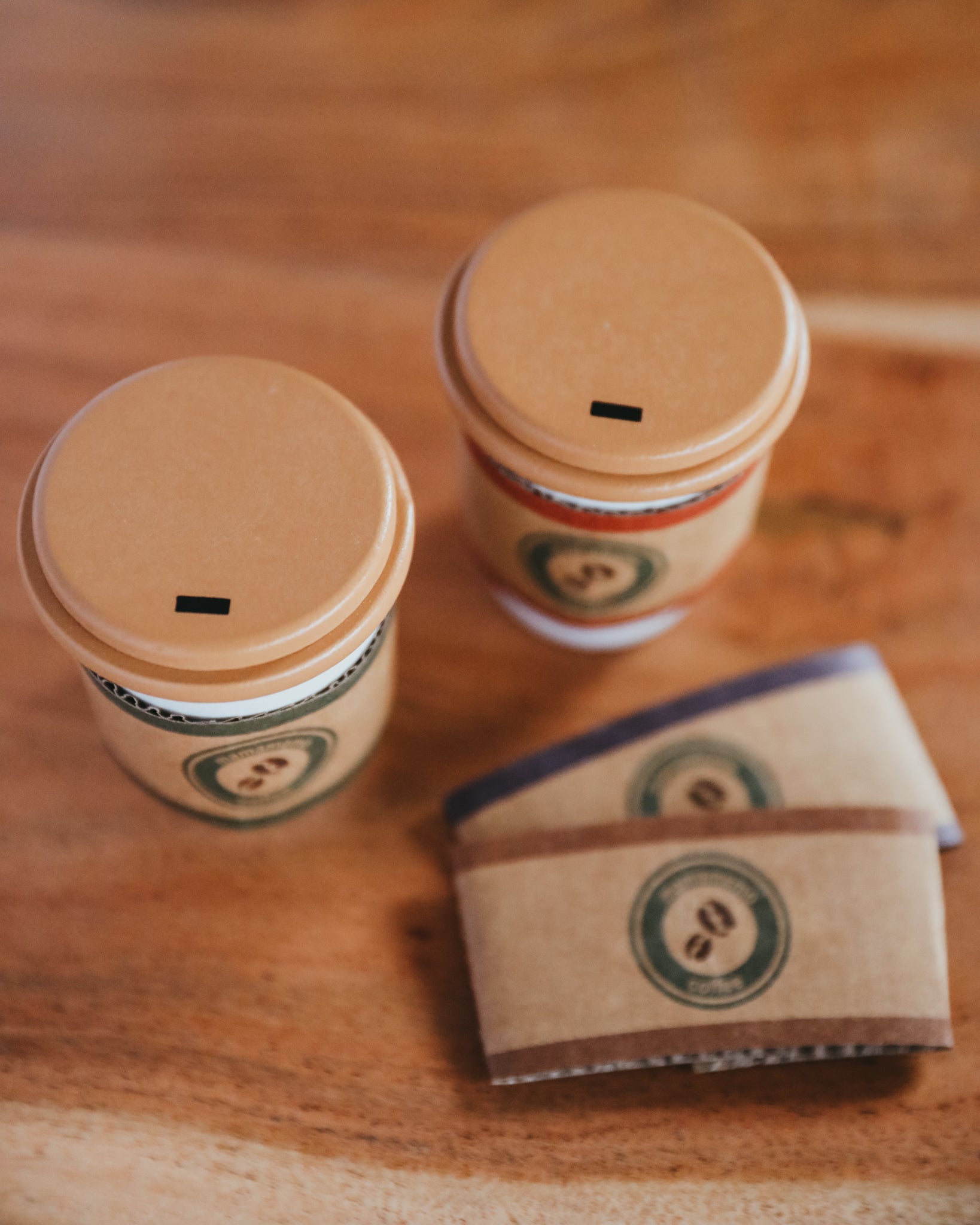 Wooden To-Go Coffee Playset