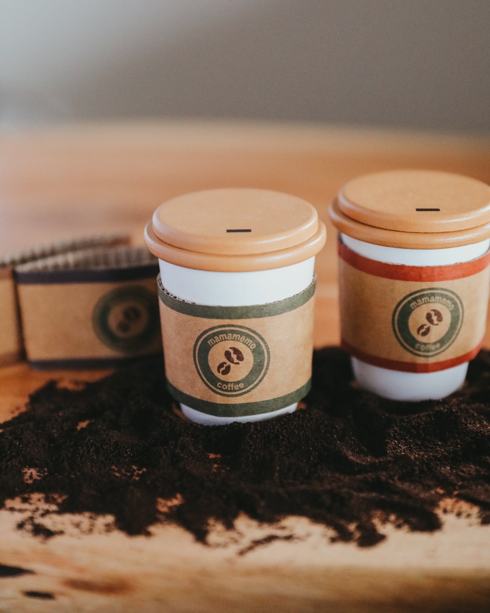 Wooden To-Go Coffee Playset