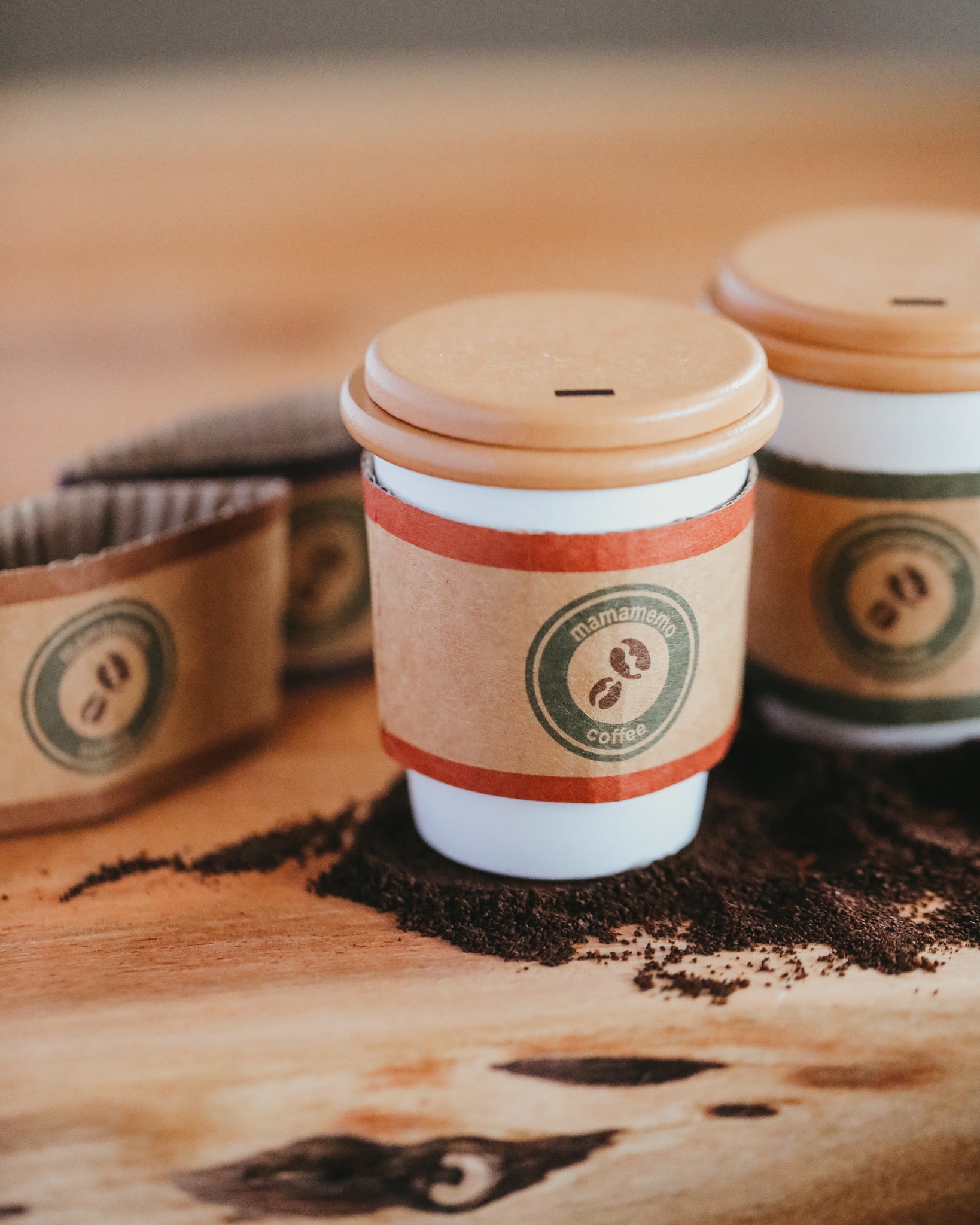 Wooden To-Go Coffee Playset