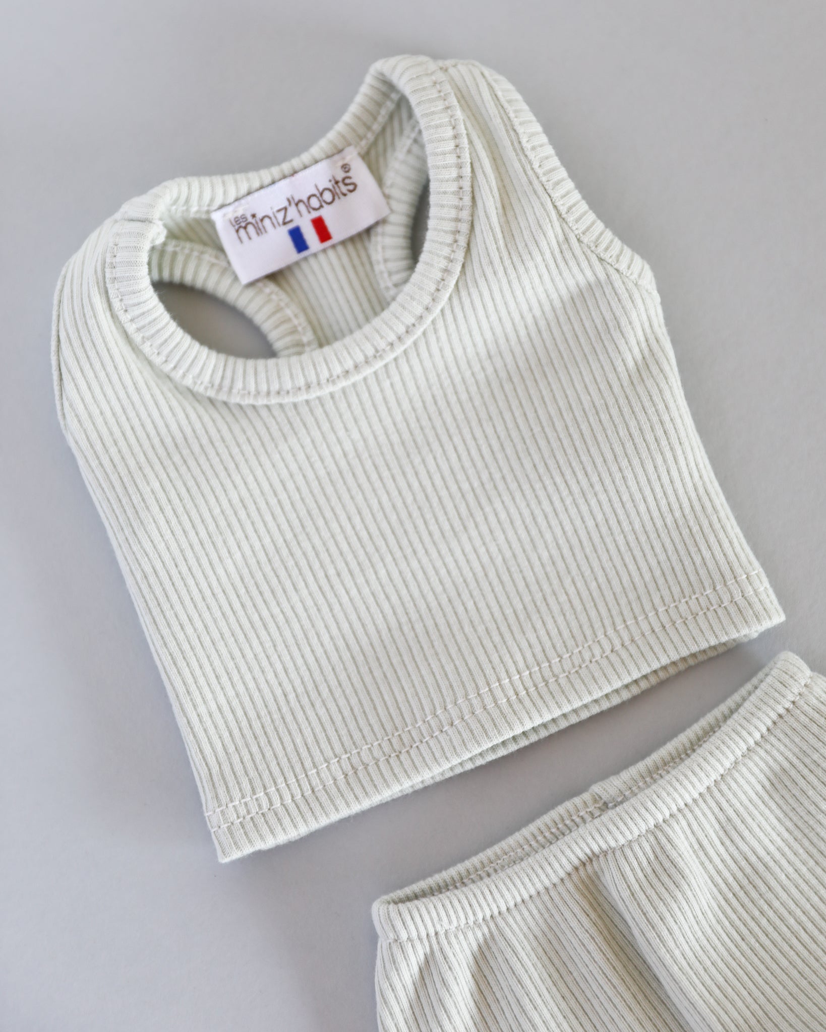 Minikane Doll Clothes | Baby Boy Doll Tank Set (Mint)
