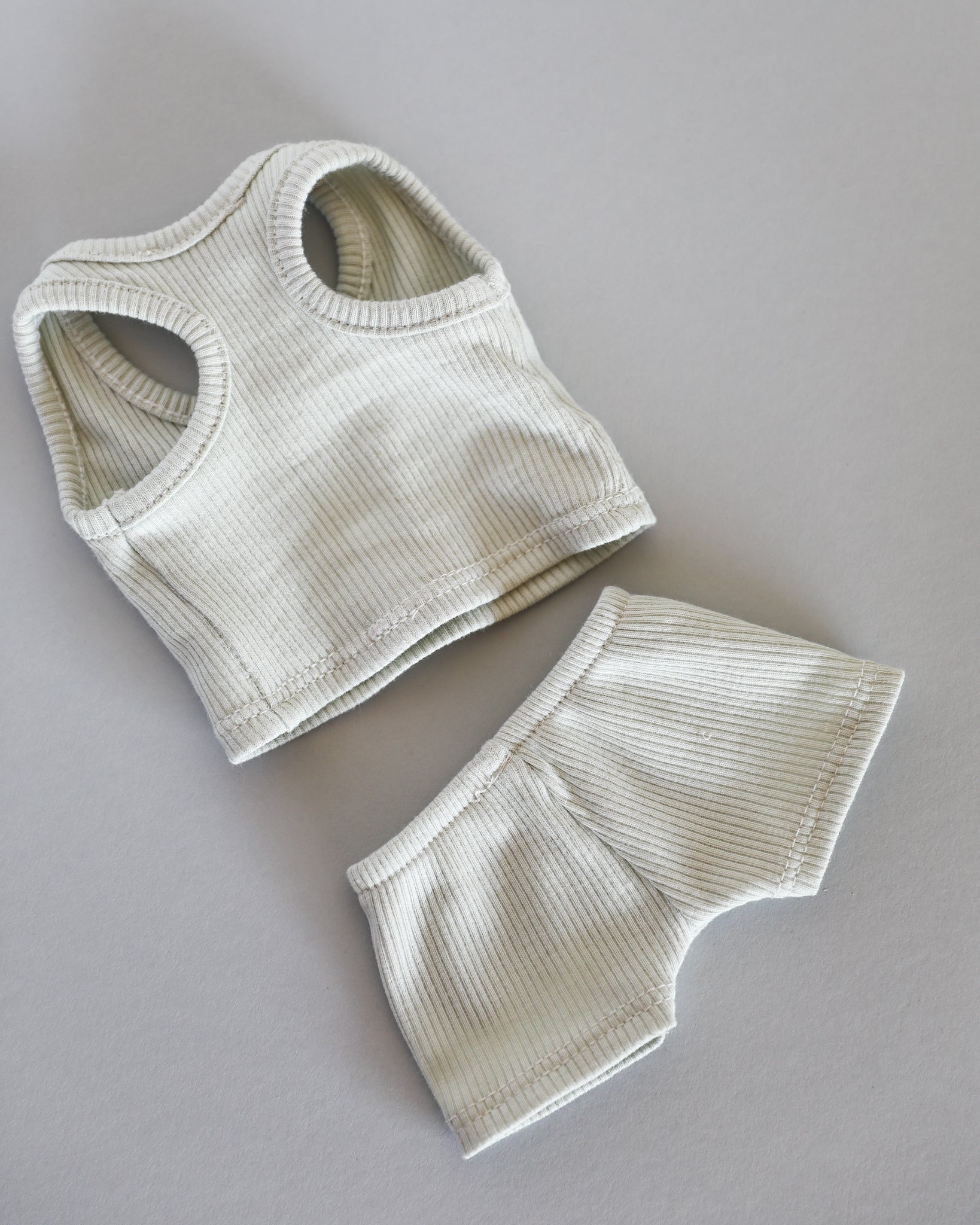 Minikane Doll Clothes | Baby Boy Doll Tank Set (Mint)