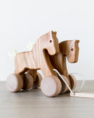 BAJO | Double Horses Wooden Pull Toy