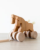 BAJO | Double Horses Wooden Pull Toy