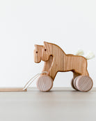 BAJO | Double Horses Wooden Pull Toy