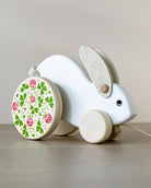 BAJO | Large Hopping Wooden Rabbit - White