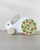 BAJO | Large Hopping Wooden Rabbit - White