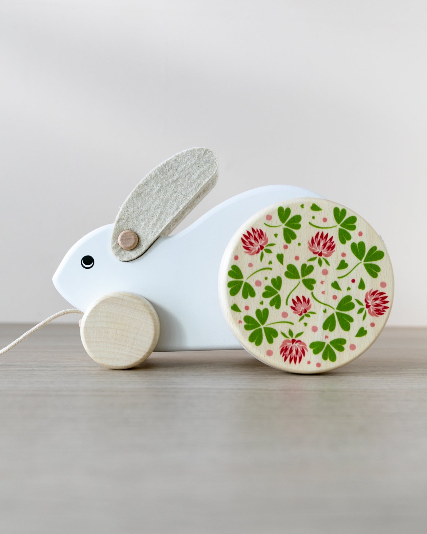BAJO | Large Hopping Wooden Rabbit - White