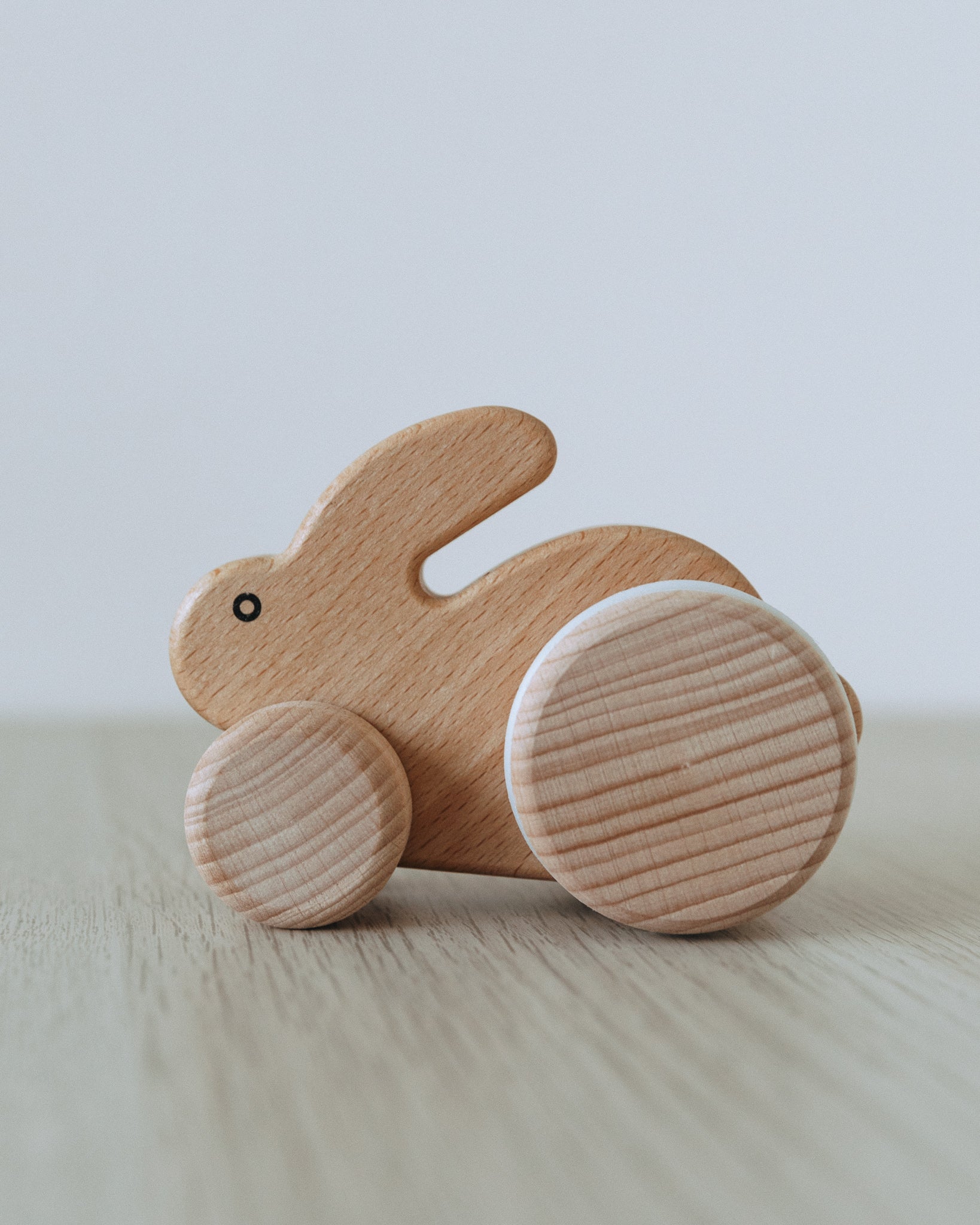 BAJO | Small Hopping Wooden Rabbit - Natural