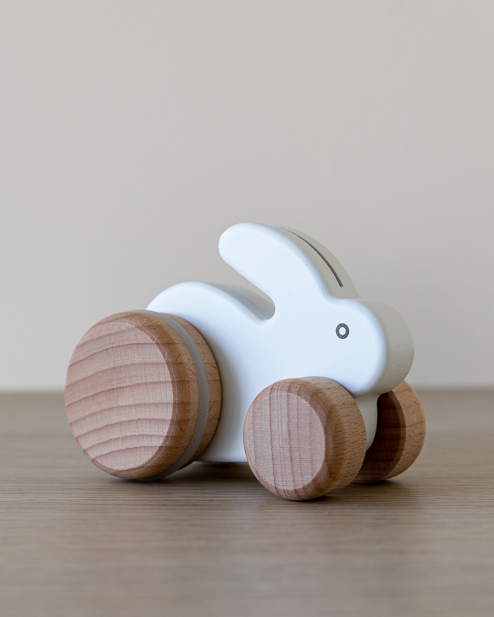BAJO | Small Hopping Wooden Rabbit - White