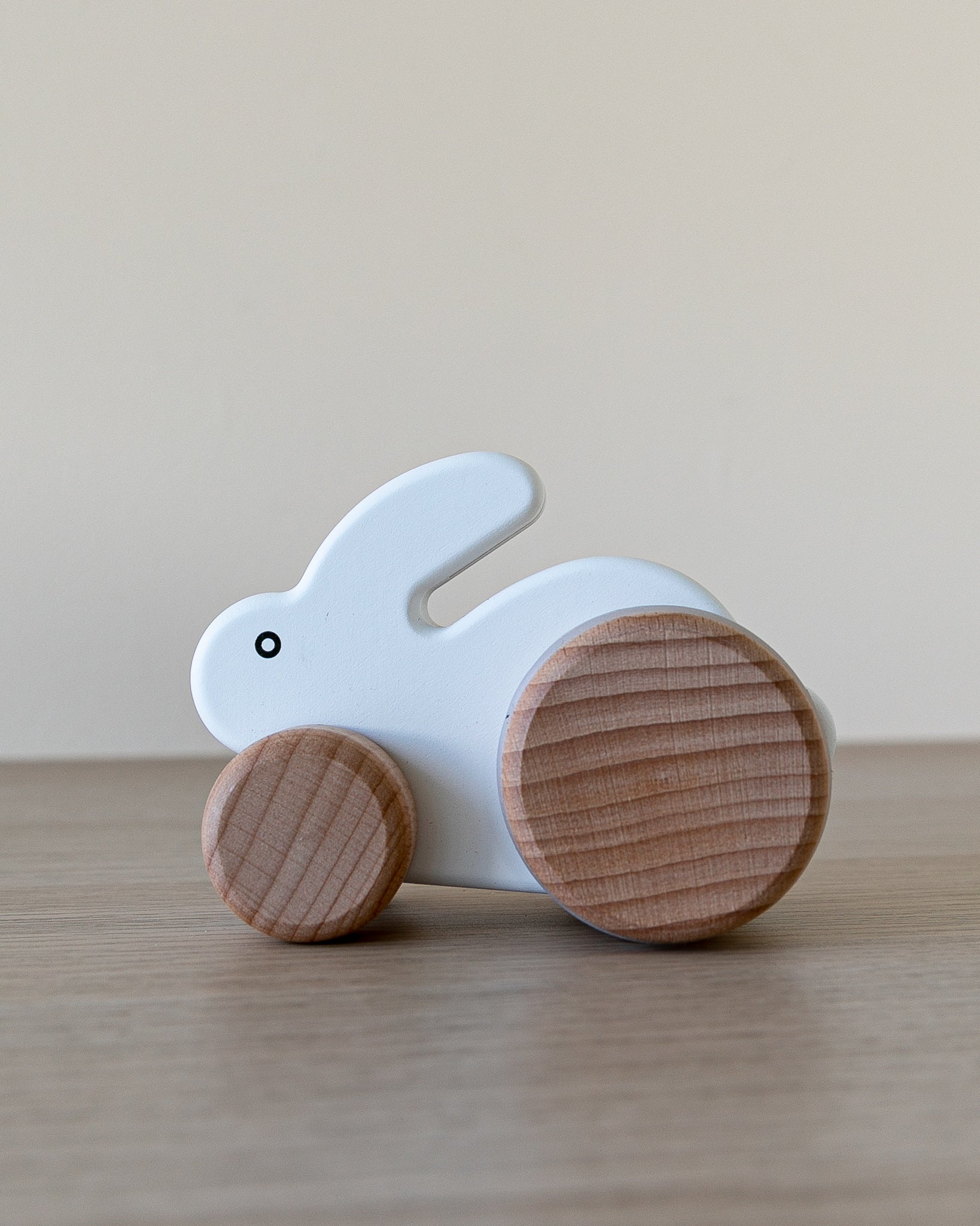 BAJO | Small Hopping Wooden Rabbit - White