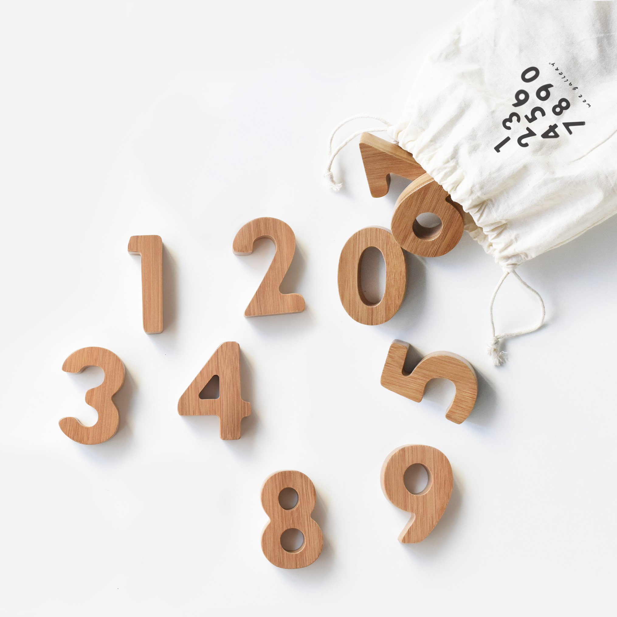 Bamboo 0-9 Numbers