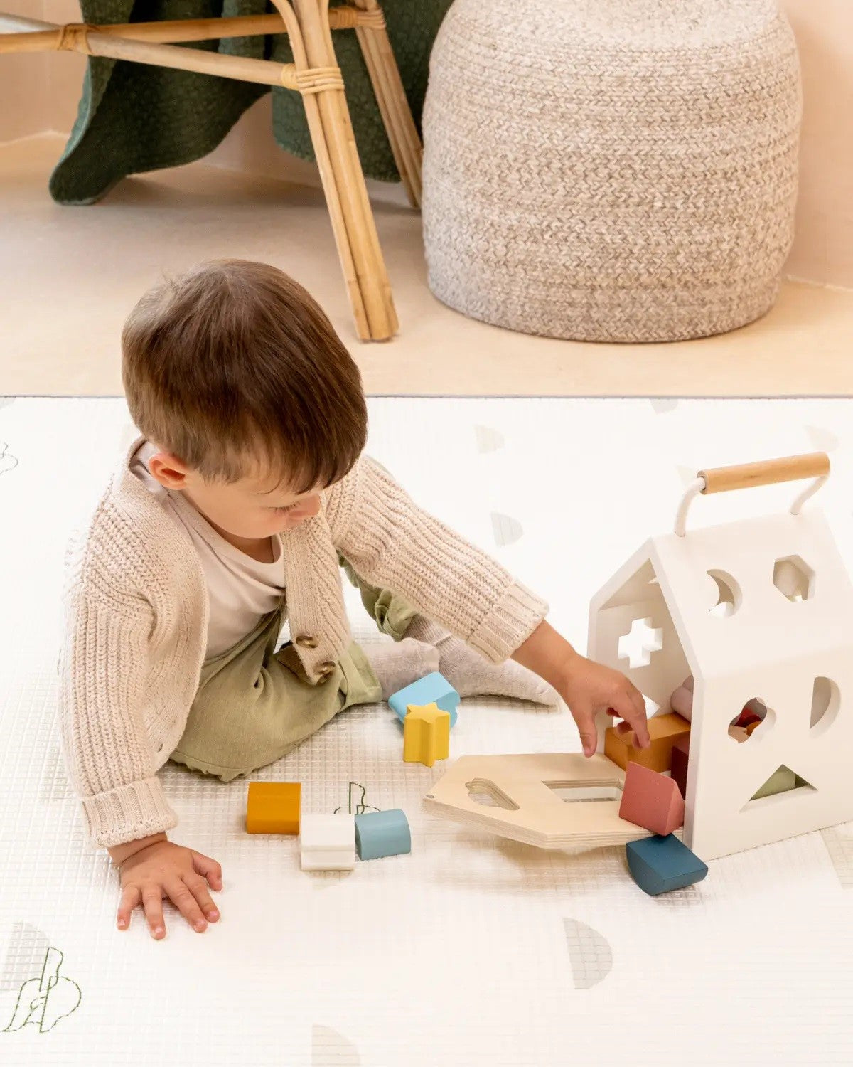 Coco Village | Wooden Shape Sorter House