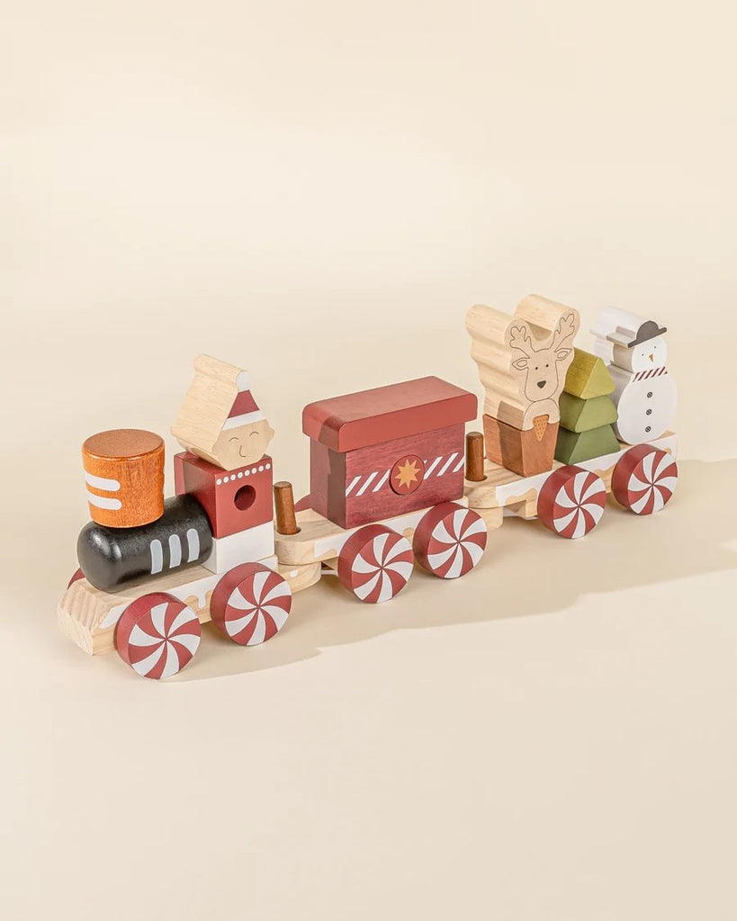 Coco Village | Wooden Stacking Christmas Train